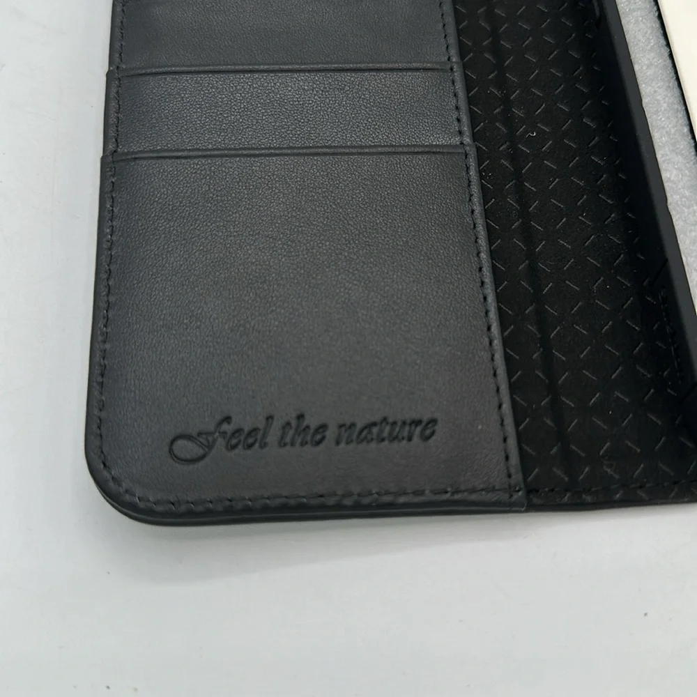 SHIELDON black leather flip cover case for iPhone 14 Pro Max 5G 6.7